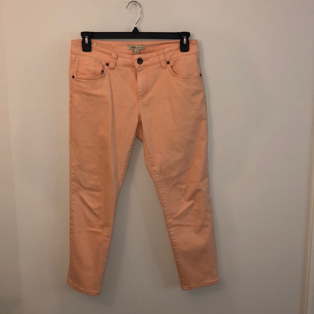 CAbi orange jeans size 8